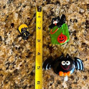 Novelty Halloween Brooch Lot of 3